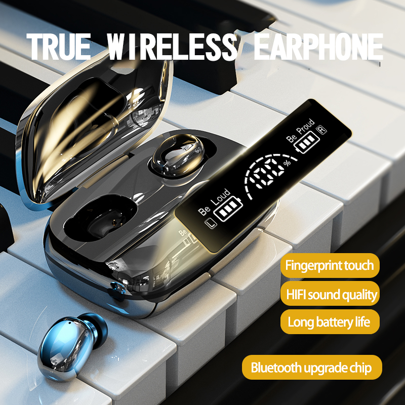 Auricolare wireless TWS Bluetooth 5.2 Auricolare sportivo nell'orecchio